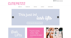 Desktop Screenshot of cutiepiewaxbar.com